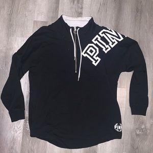 PINK quarter zip pullover